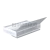 Профиль (203-8 CL), L=2200, стекло 8.0 мм, ПВХ прозрачный БЕЛЫЙ