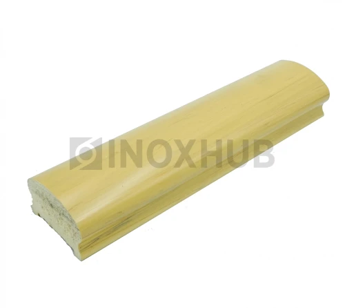 Пластиковый поручень, фигурный, цвет светлый Бук, 38.0×64.0×4000 мм