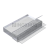 Профиль (206-8 CL) нижний, L=2200, стекло 8.0 мм, ПВХ прозрачный БЕЛЫЙ