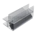 Профиль (210-10 CL) магнит черный 90º/180º, L=2200 (1компл/2 шт), стекло 10.0 мм, ПВХ прозрачный БЕЛЫЙ