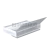 Профиль (203-8 CL), L=2200, стекло 8.0 мм, ПВХ прозрачный БЕЛЫЙ