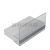 Профиль (214-8 CL) ус 17 мм, L=2200, стекло 8.0 мм, ПВХ прозрачный БЕЛЫЙ