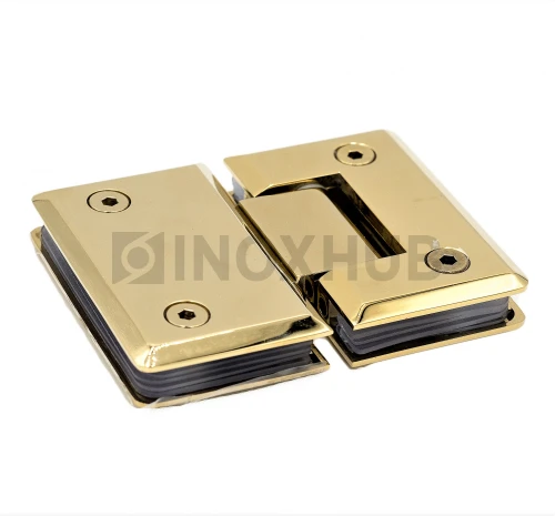Петля (303 Gold) стекло-стекло 180°, под Золото