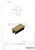 Заглушка (764 Gold) для профиля 763 756, L=1000 мм, алюминий, под Золото