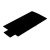 Профиль (204-8 BLC), L=2200, стекло 8.0 мм, ПВХ Черный мат