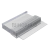 Профиль (205-8 CL), L=2200, стекло 8.0 мм, ПВХ прозрачный БЕЛЫЙ