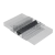 Профиль (210-8 CL) магнит черный 90º/180º, L=2200 (1 компл/2шт), стекло 8.0 мм, ПВХ прозрачный БЕЛЫЙ