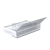 Профиль (203-8 CL), L=2200, стекло 8.0 мм, ПВХ прозрачный БЕЛЫЙ