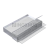 Профиль (206-8 CL) нижний, L=2200, стекло 8.0 мм, ПВХ прозрачный БЕЛЫЙ