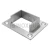 Фланец для поручня с пазом, 60.0×40.0 мм, AISI 304, GRIT 320